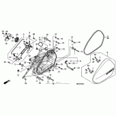 Схема вузла: Left saddlebag для Honda NT700 NT700V