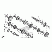 Схема узла: Transmission (nc700x/xa) для Honda NC700