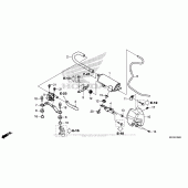 Схема узла: Система вентиляции бака для Honda CBR1000 CBR1000RR (ABS) Fireblade