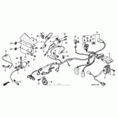 Схема вузла: Електрообладнання для Honda VTX1300