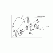 Схема узла: Wind shield для Honda VF750 Magna