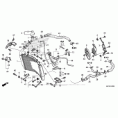Схема вузла: Радіатор для Honda CBR600 CBR600RR