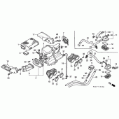 Схема вузла: Повітряний фільтр для Honda CBR1000 CBR1000F