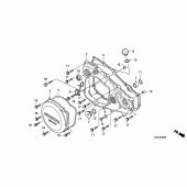 Схема вузла: R. crankcase cover для Honda CRF250 CRF250X