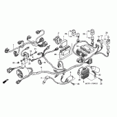 Схема вузла: Електрообладнання (REAR) для Honda VTR1000 VTR SP-1