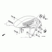 Схема вузла: Переднє крило для Honda CBR1000 CBR1000RR Fireblade