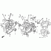 Схема вузла: Картер двигуна для Honda XL600 Transalp