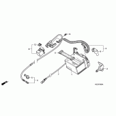 Схема вузла: Акумулятор для Honda CRF250 CRF250X