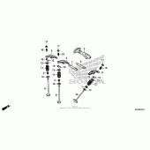 Схема вузла: Camshaft valve (rr.) Для Honda VT750 Shadow Spirit