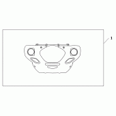 Схема вузла: Chrome fr.lower cowl для Honda GL1800 Gold Wing