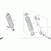 Схема узла: Задний амортизатор для Honda CB750 Nighthawk