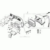 Схема вузла: Задній ліхтар (Стоп-сигнал) для Honda CMX250 Rebel