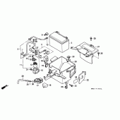 Схема вузла: Акумулятор для Honda CBR600 CBR600F Hurricane