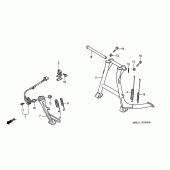 Схема вузла: Підставка для Honda NT650 Deauville