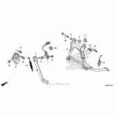 Схема узла: Подставка для Honda GL1800 Gold Wing F6B Bagger