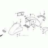 Схема узла: Переднее крыло для Honda GL1500 Gold Wing Aspencade