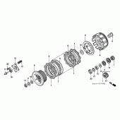 Схема вузла: Зчеплення для Honda XR250