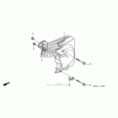 Схема вузла: Left rear crankcase cover для Honda CMX250 Rebel