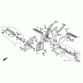 Схема вузла: Підніжки для Honda VFR400