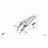 Схема вузла: Заднє крило для Honda CRF250 CRF250R