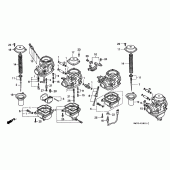 Схема узла: Карбюратор (COMPONENT PARTS) для Honda CB750 Seven Fifty