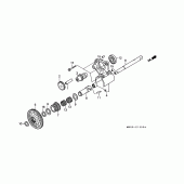 Схема вузла: Gear lever для Honda GL1500 Gold Wing Special Edition