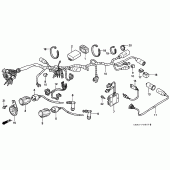 Схема узла: Жгут проводки/ катушка зажигания для Honda CMX250 Rebel
