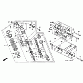 Схема узла: Задняя подвеска для Honda CR250