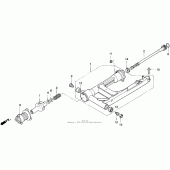 Схема узла: Задний рычаг (Маятник) для Honda GL1500 Gold Wing Aspencade