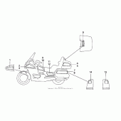 Схема вузла: Наклейки для Honda GL1500 Gold Wing Special Edition
