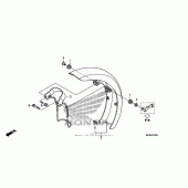 Схема узла: Переднее крыло для Honda VT1300 Fury