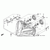 Схема вузла: Фара для Honda CBR1000 CBR1000RR Fireblade