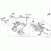Схема вузла: Задній гальмівний супорт (Cbr600Ra) для Honda CBR600