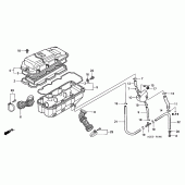Схема вузла: Повітряний фільтр для Honda GL1500 F6C