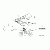 Схема вузла: Stripes (04) для Honda XR650