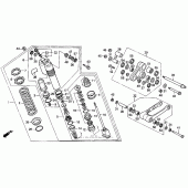 Схема вузла: Задній амортизатор 94 для Honda CR250