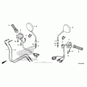 Схема узла: Switch + cable для Honda CB1100