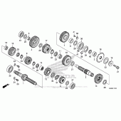 Схема вузла: Трансмісія для Honda CRF250 CRF250R