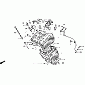 Схема вузла: Циліндр (fr.) Для Honda XL600 Transalp