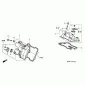 Схема узла: Клапанная крышка для Honda VTR1000 Firestorm