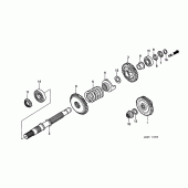 Схема вузла: Shaft set final для Honda GL1500 F6C