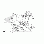 Схема вузла: Система вентиляції бака для Honda CB1000 CB1000R