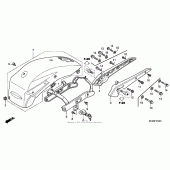 Схема вузла: Заднє крило для Honda VTX1300