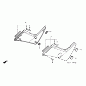 Схема вузла: Бічний обтічник для Honda NT650 Deauville