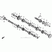 Схема узла: Трансмиссия для Honda CBR900RR CBR900RR Fireblade