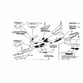 Схема узла: Stripe + mark (3) для Honda CBR1000 CBR1000RR Fireblade