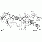 Схема узла: Воздушный фильтр для Honda XRV750 Africa Twin