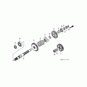 Схема узла: Shaft set final для Honda GL1500 Gold Wing Special Edition