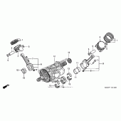 Схема вузла: Колінчастий вал & Поршень для Honda ST1300 Pan-European Police