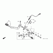Схема узла: Педаль(Лапка) (CB750F2) для Honda CB750 Seven Fifty